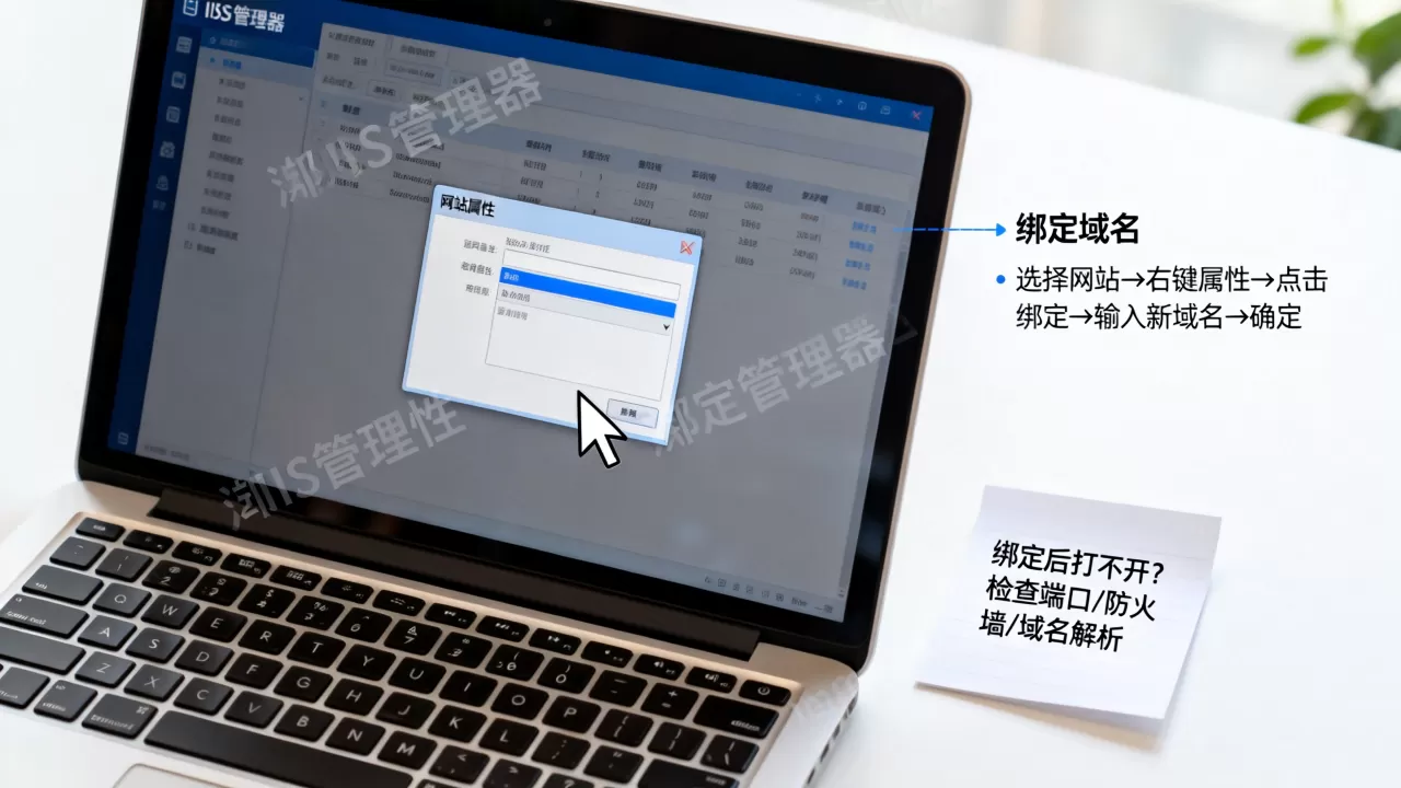 IIS网站属性怎么改绑定域名,IIS绑定后打不开怎么办? IIS网站属性怎么改绑定域名,IIS绑定后打不开怎么办?