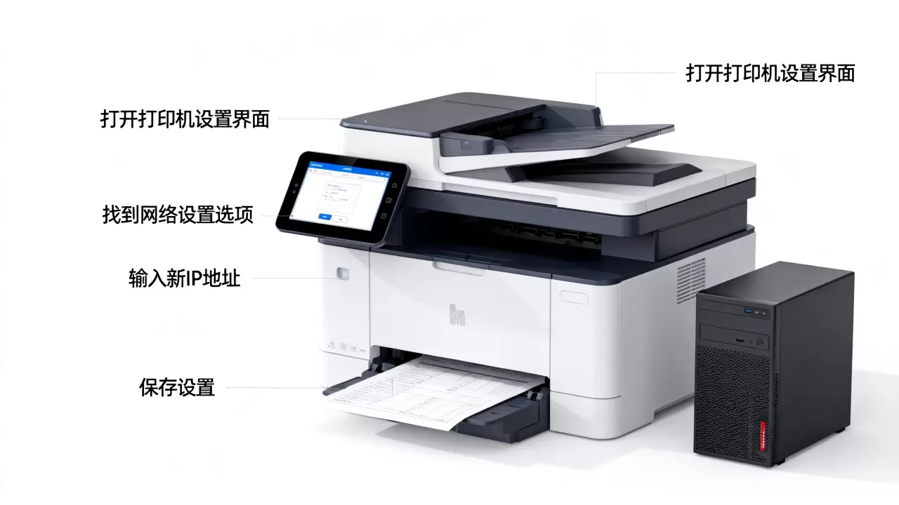 如何更改打印机服务器IP地址,设置步骤是什么? 如何更改打印机服务器IP地址,设置步骤是什么?