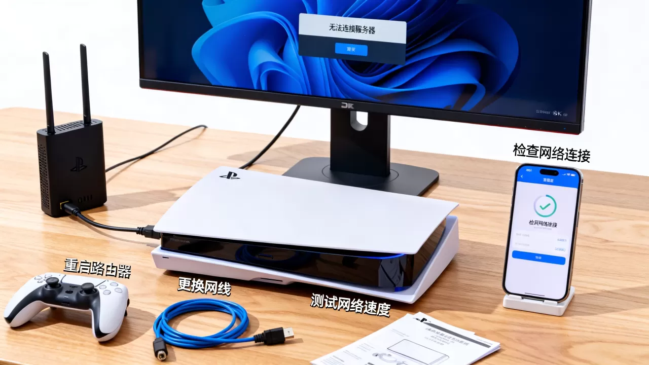 日版ps5为何连不上服务器？，ps5网络连接失败怎么解决