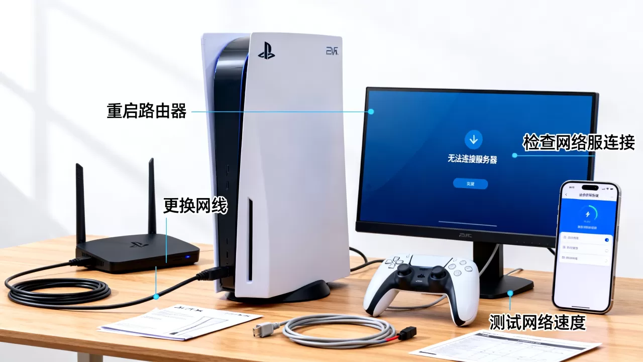日版ps5为何连不上服务器？，ps5网络连接失败怎么解决