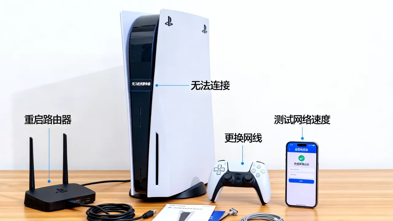 日版ps5为何连不上服务器？，ps5网络连接失败怎么解决