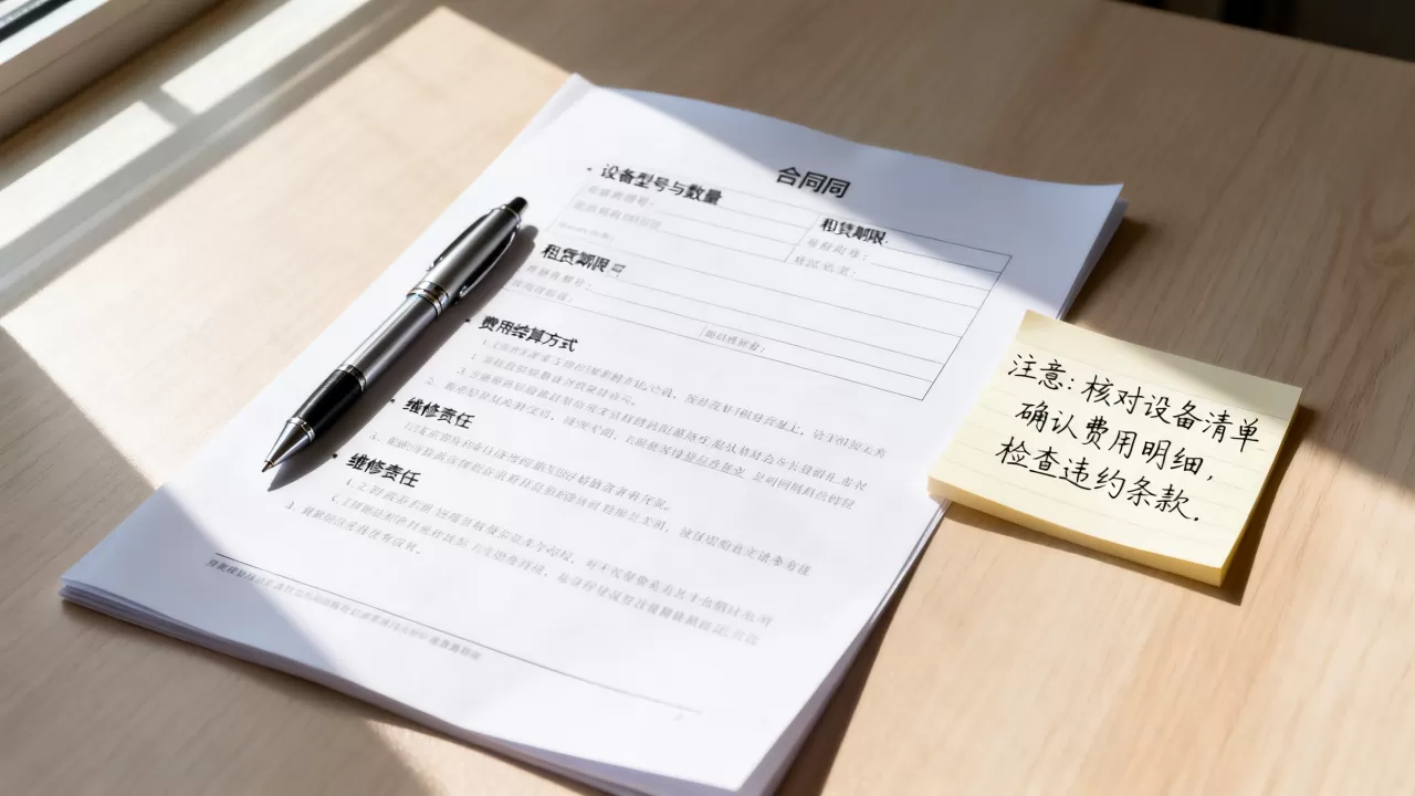 贵阳整机租用签约前要看清哪些合同条款？，注意事项有哪些？