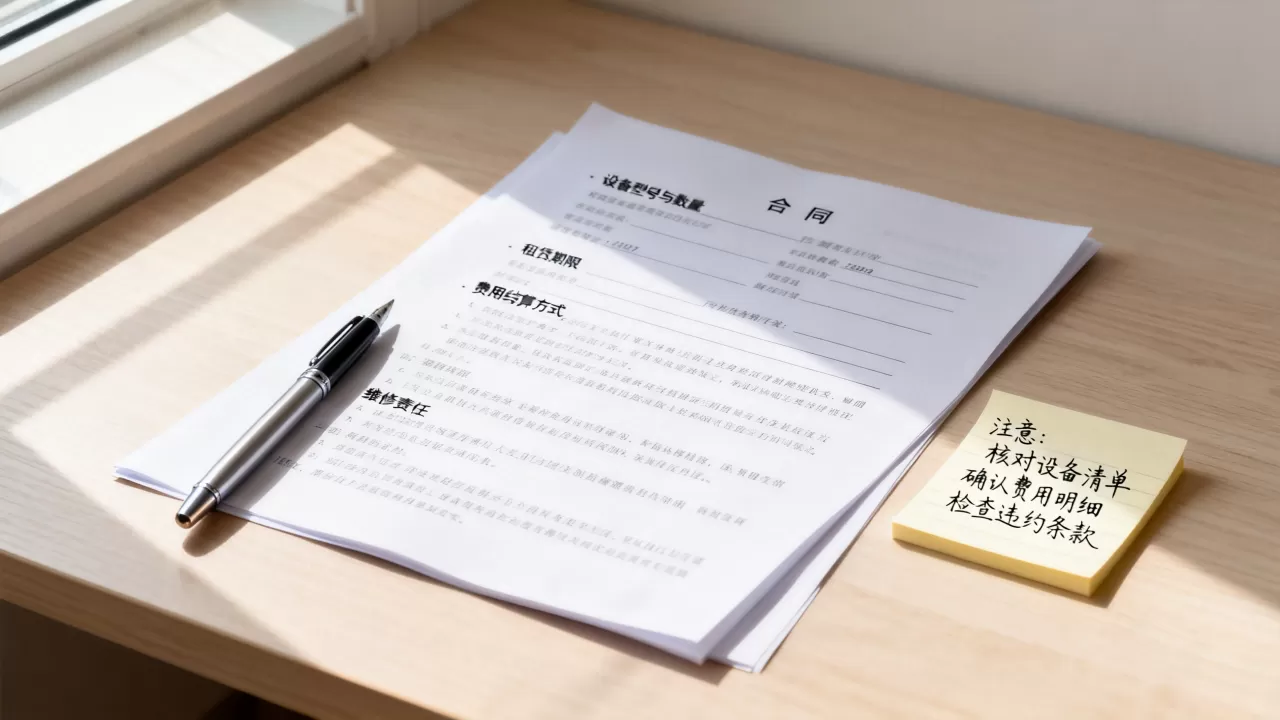 贵阳整机租用签约前要看清哪些合同条款？，注意事项有哪些？