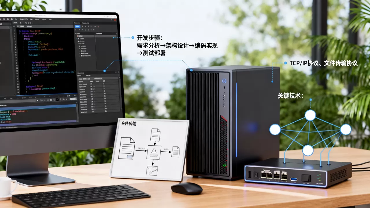 FTP服务器和客户端开发设计如何实现？,开发步骤有哪些？