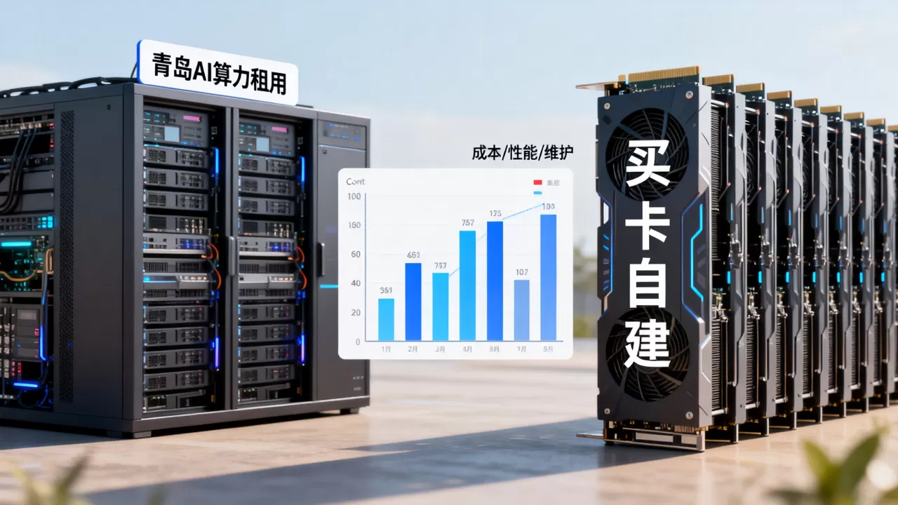 青岛AI算力租用和买卡自建哪个更划算,怎么选? 青岛AI算力租用和买卡自建哪个更划算,怎么选?