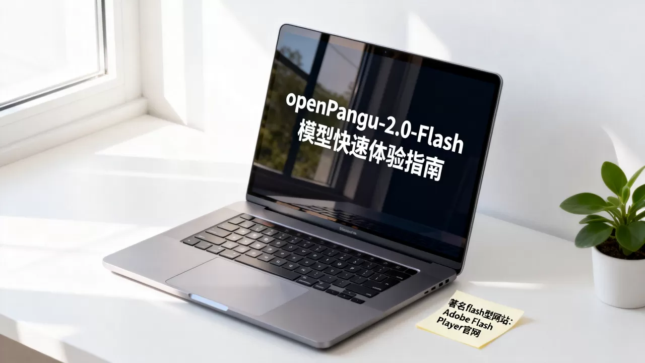 如何快速体验openPangu-2.0-Flash模型，什么是flash型的著名网站？