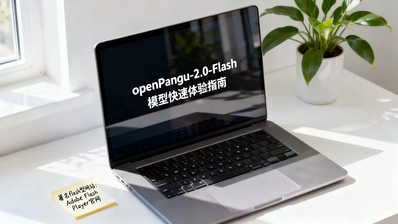 如何快速体验openPangu-2.0-Flash模型，什么是flash型的著名网站？