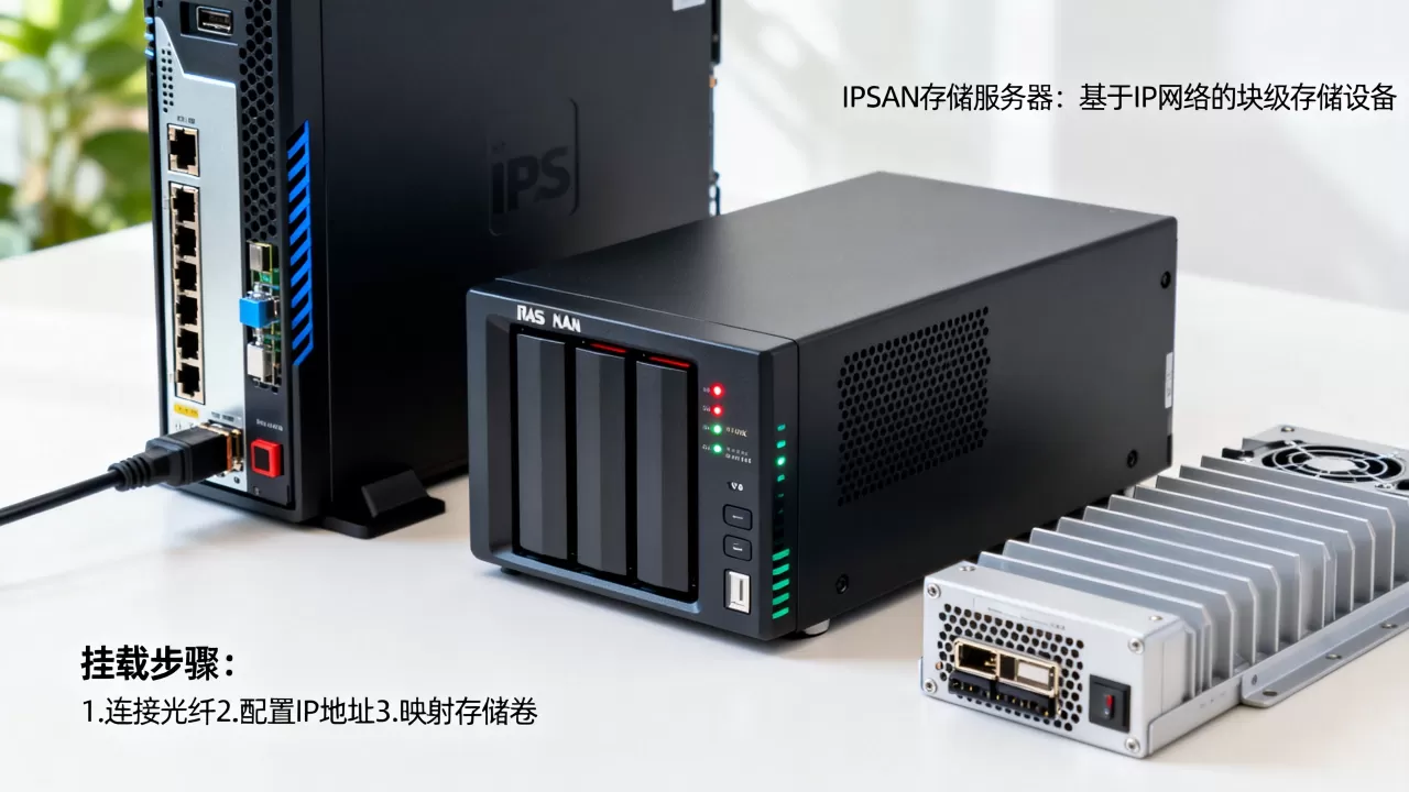 节点服务器如何挂载NAS存储？，ipsan存储服务器是什么？