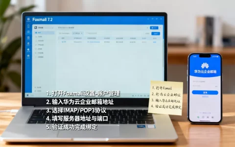 Foxmail 7.2如何绑定华为云企业邮箱？，怎么设置？