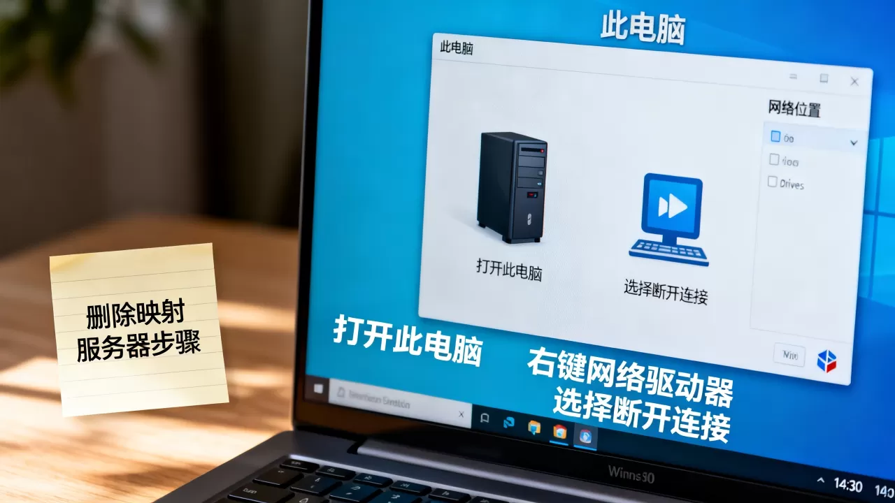 Win10上映射的网络服务器怎么删除?,删除不了怎么办? Win10上映射的网络服务器怎么删除?,删除不了怎么办?