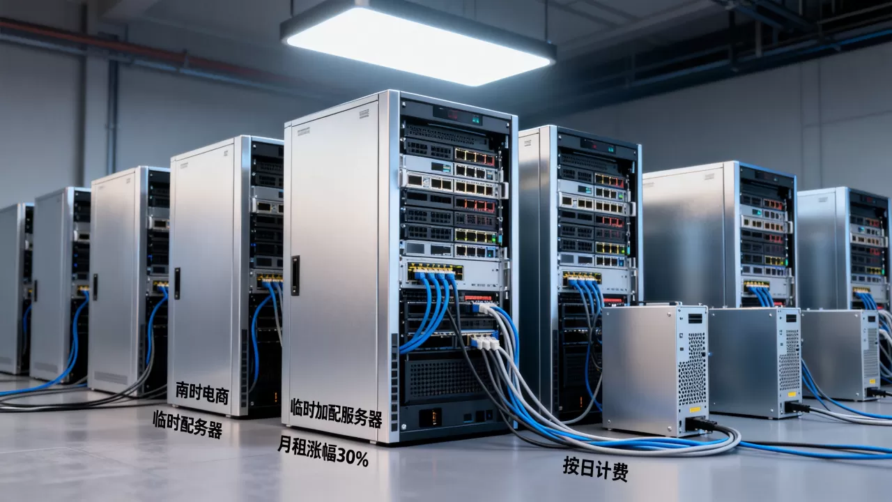 南通电商旺季临时加服务器月租会涨多少？,价格怎么算