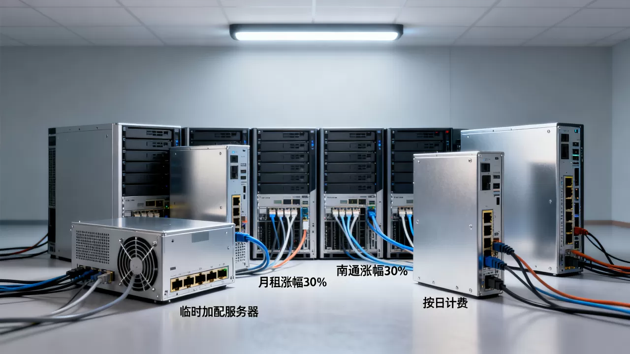 南通电商旺季临时加服务器月租会涨多少？,价格怎么算