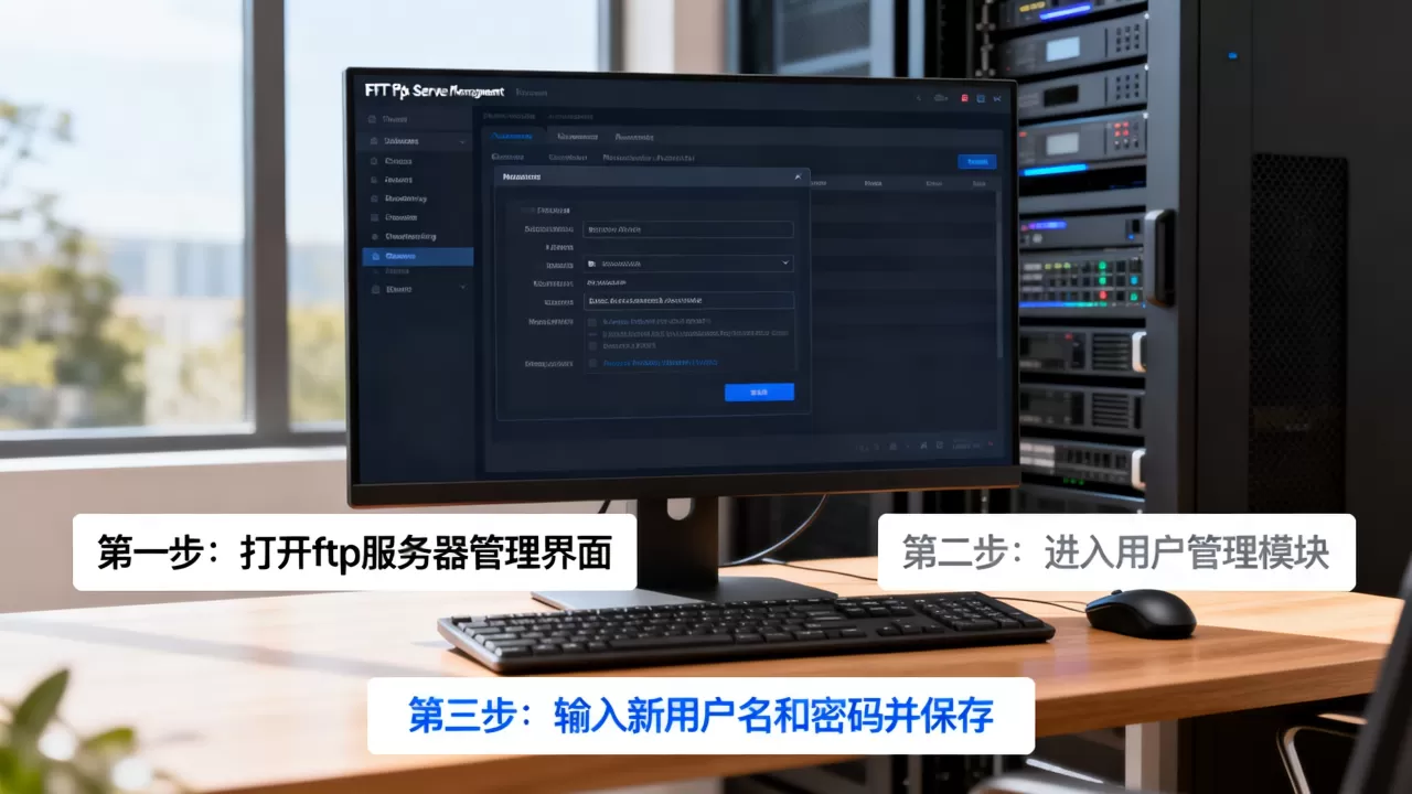 ftp服务器怎么创建用户名和密码，具体操作步骤是什么？