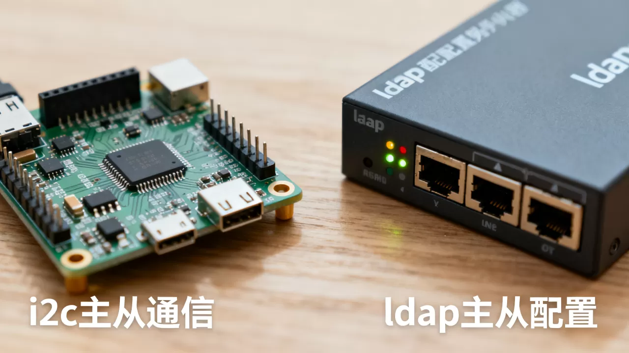 如何实现i2c主从通信？配置ldap主从要注意什么？