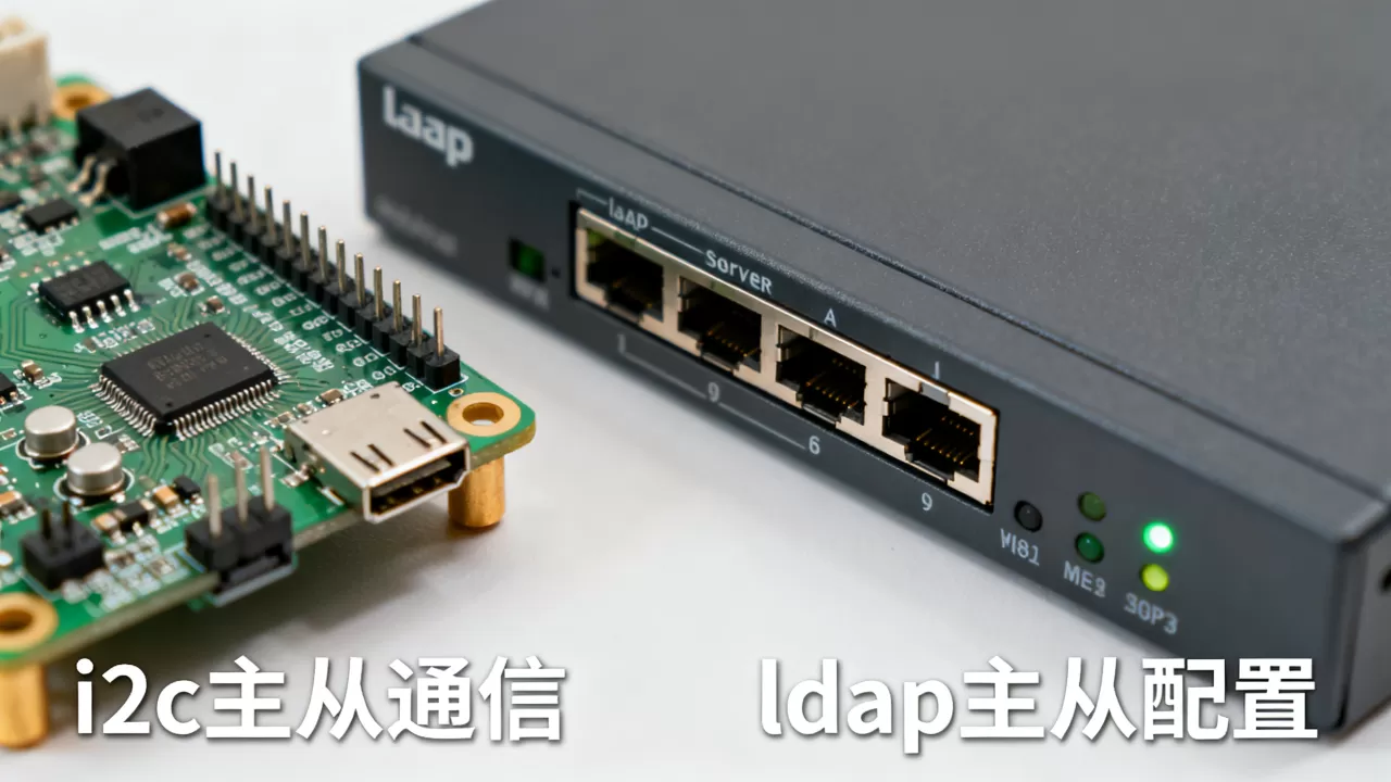 如何实现i2c主从通信？配置ldap主从要注意什么？