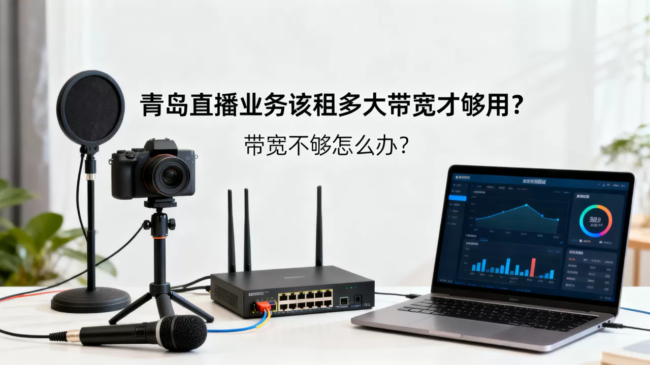 青岛直播业务该租多大带宽才够用？带宽不够怎么办？