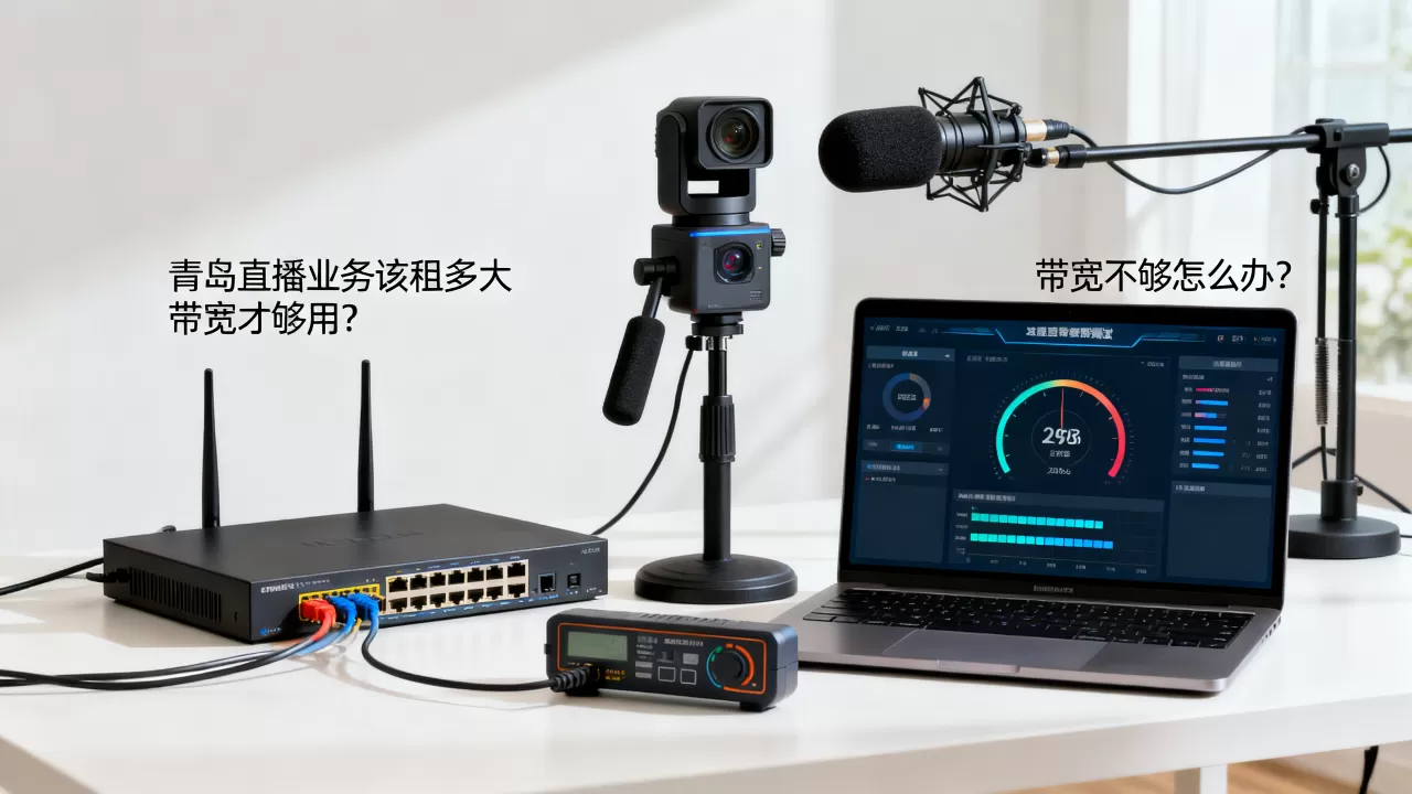 青岛直播业务该租多大带宽才够用？带宽不够怎么办？