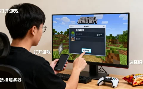 我的世界怎么和好友玩同一个服务器，怎么联机