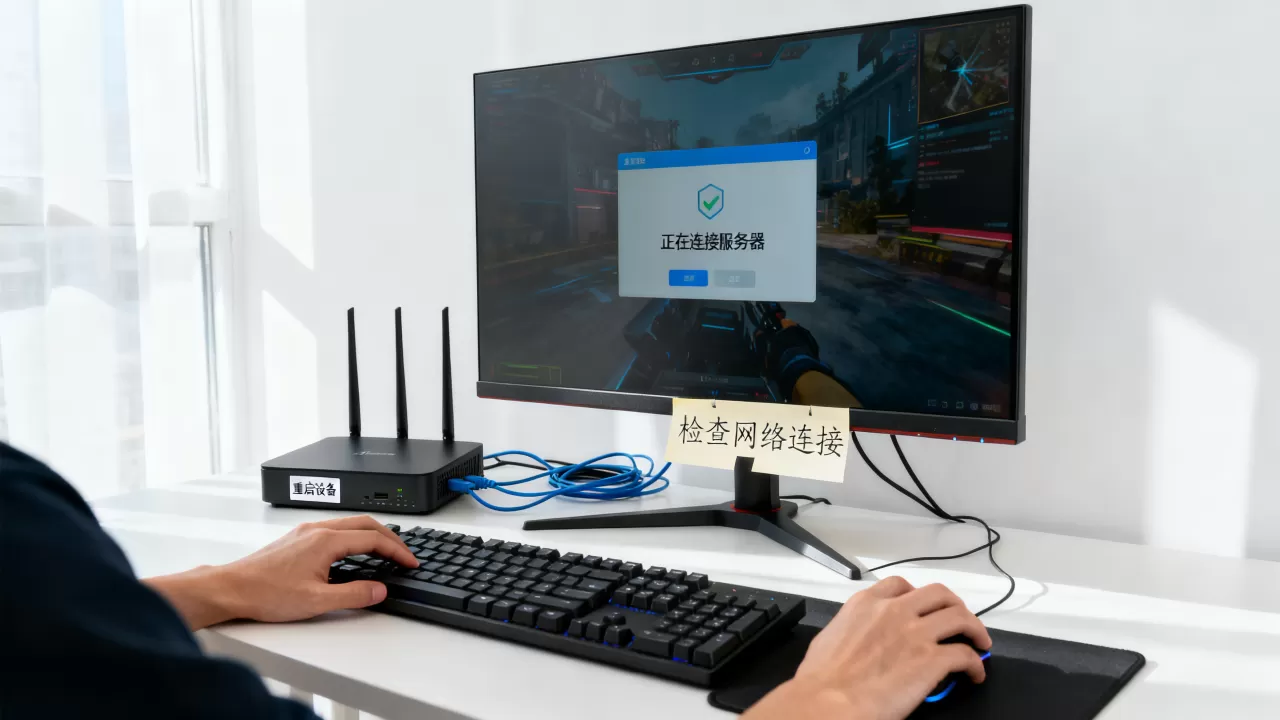 cf一直卡在正在连接服务器怎么办