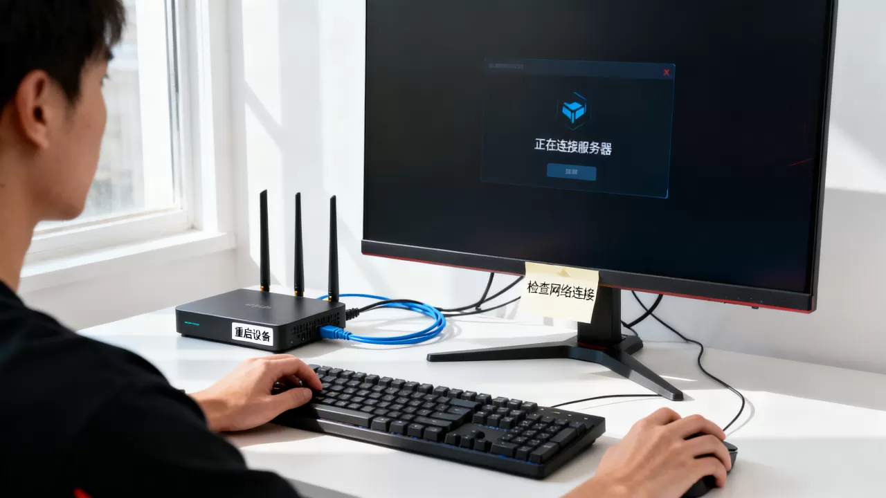 cf一直卡在正在连接服务器怎么办