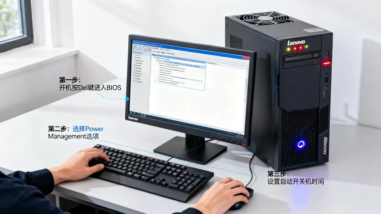 联想SR550服务器怎么设置自动开关机，操作步骤有哪些？