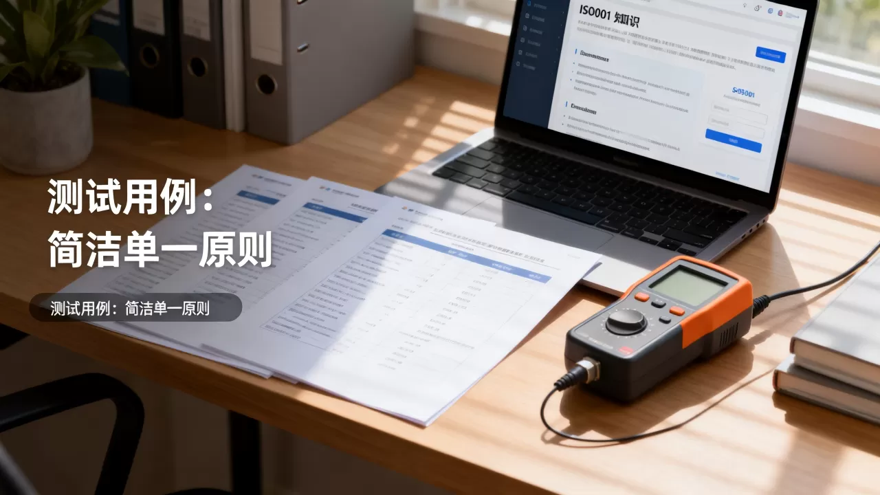 iso9001基本知识中测试用例为何要简洁单一,怎么理解? iso9001基本知识中测试用例为何要简洁单一,怎么理解?