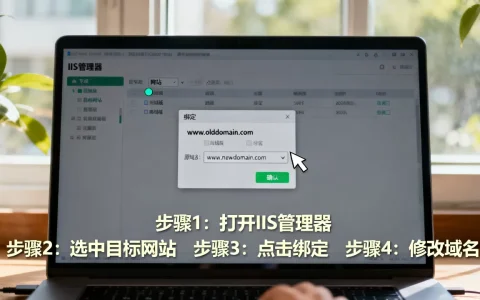 IIS服务如何修改已绑定的网站域名？,怎么设置