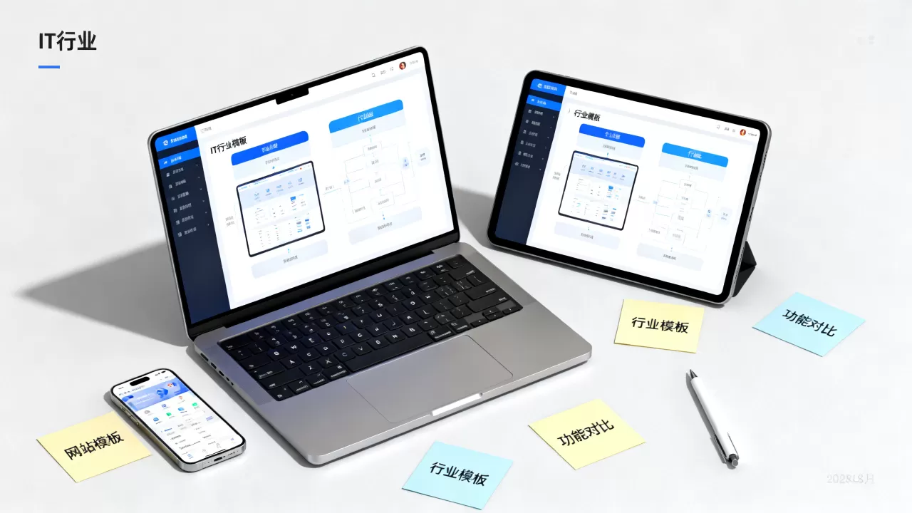 IT行业网站模板和行业模板怎么选，哪个好？