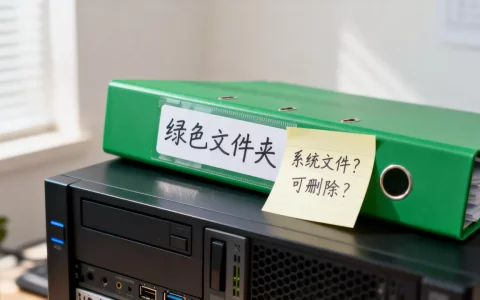 服务器上的绿色文件夹是什么，可以删除吗？