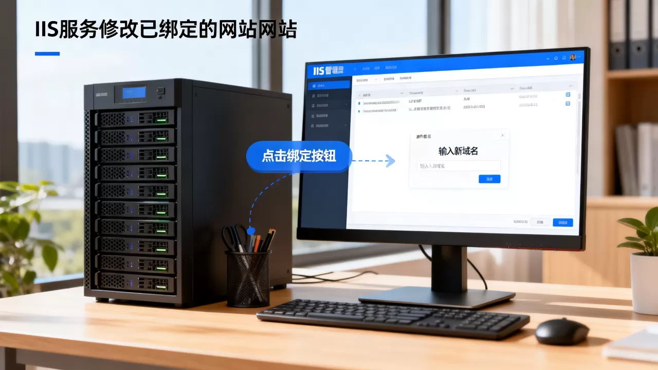 iis 浏览网站_IIS服务修改已绑定的网站域名