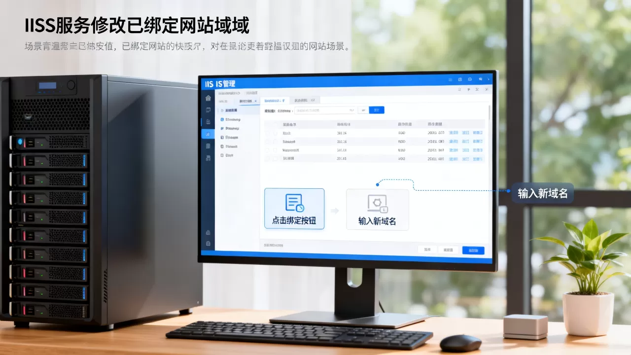 iis 浏览网站_IIS服务修改已绑定的网站域名
