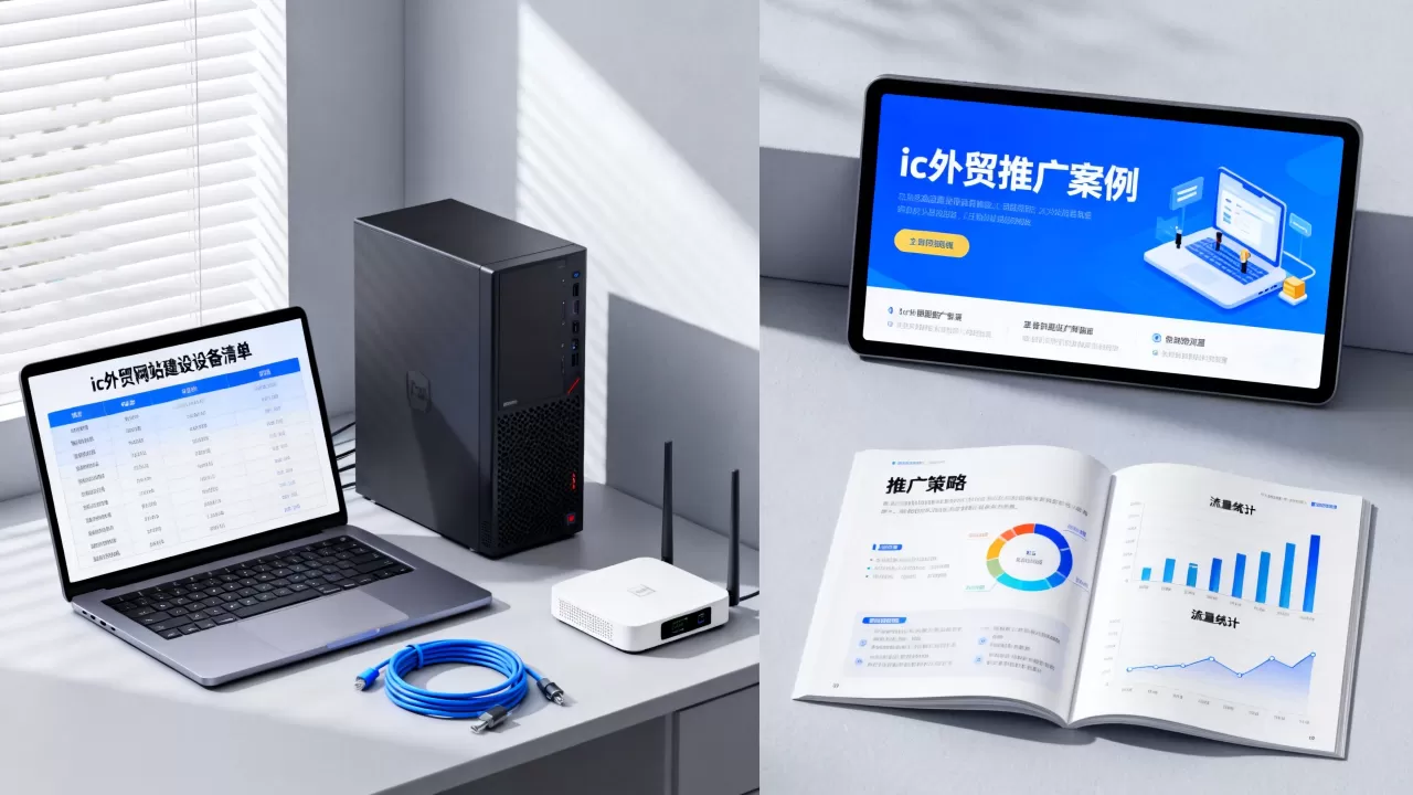 ic外贸网站建设需要哪些设备？，怎么推广？
