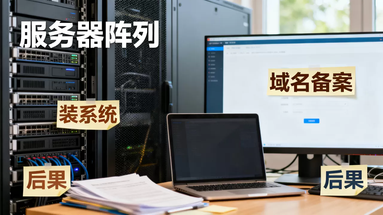 服务器不做阵列能装系统吗，域名备案不做的后果是什么