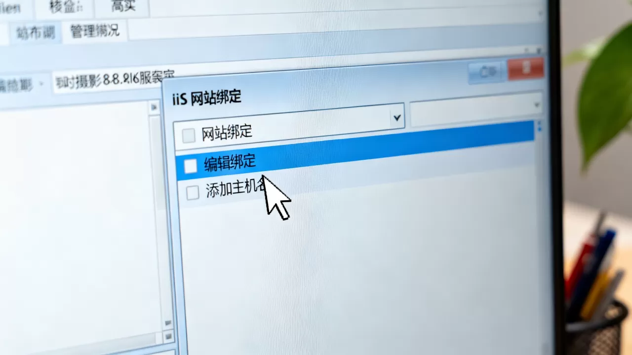iis服务器的默认网站如何修改绑定域名？，怎么设置？