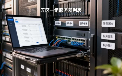 五区一组服务器都有哪些服务器？，怎么查询？