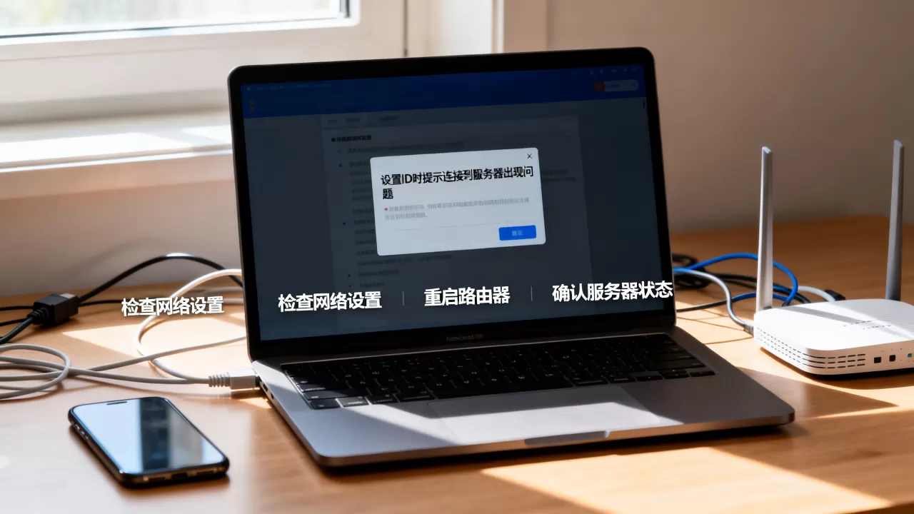 为什么设置id提示连接到服务器出现问题,怎么解决 为什么设置id提示连接到服务器出现问题,怎么解决