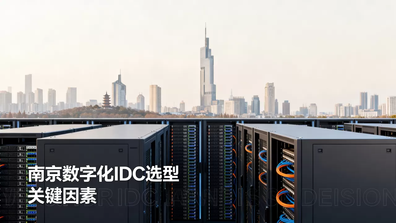 南京城市数字化项目IDC选型怎么做，哪些因素最关键？