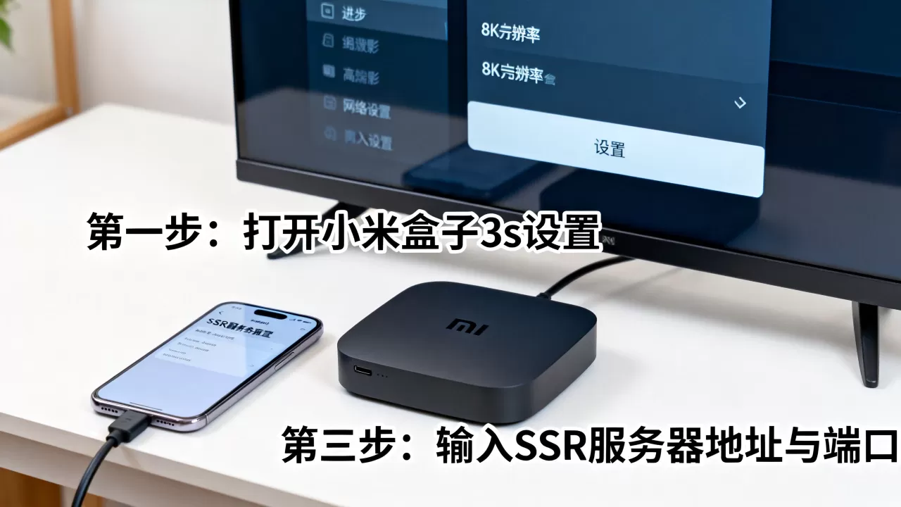 小米盒子3s如何设置SSR服务器？, SSR服务器怎么设置