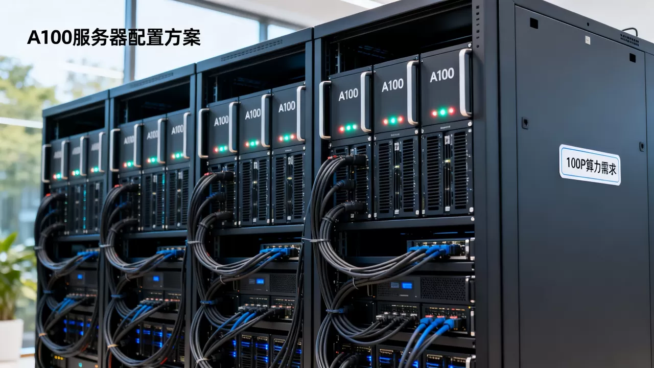 100P算力需要多少A100服务器，怎么配置