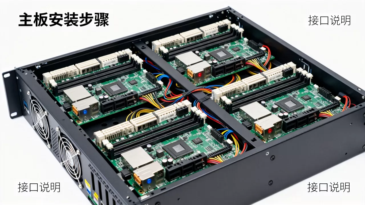 4u服务器机箱能装8块主板吗？，怎么装？