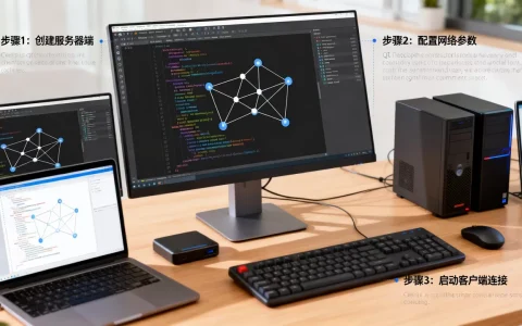 Qt中怎么建立多个客户端和服务器通信，有哪些步骤