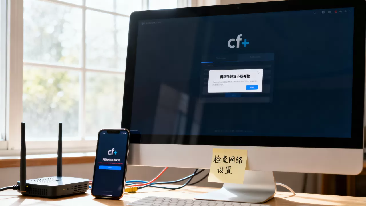 cf登录显示网络连接服务器失败怎么办啊