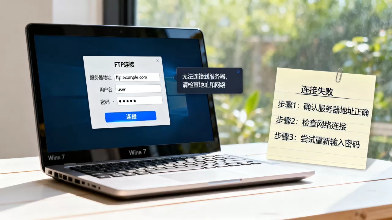 Win7如何连接FTP服务器?,连接不上怎么解决 Win7如何连接FTP服务器?,连接不上怎么解决