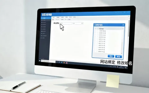 IIS中怎样配置网站绑定，怎么修改已绑定域名？