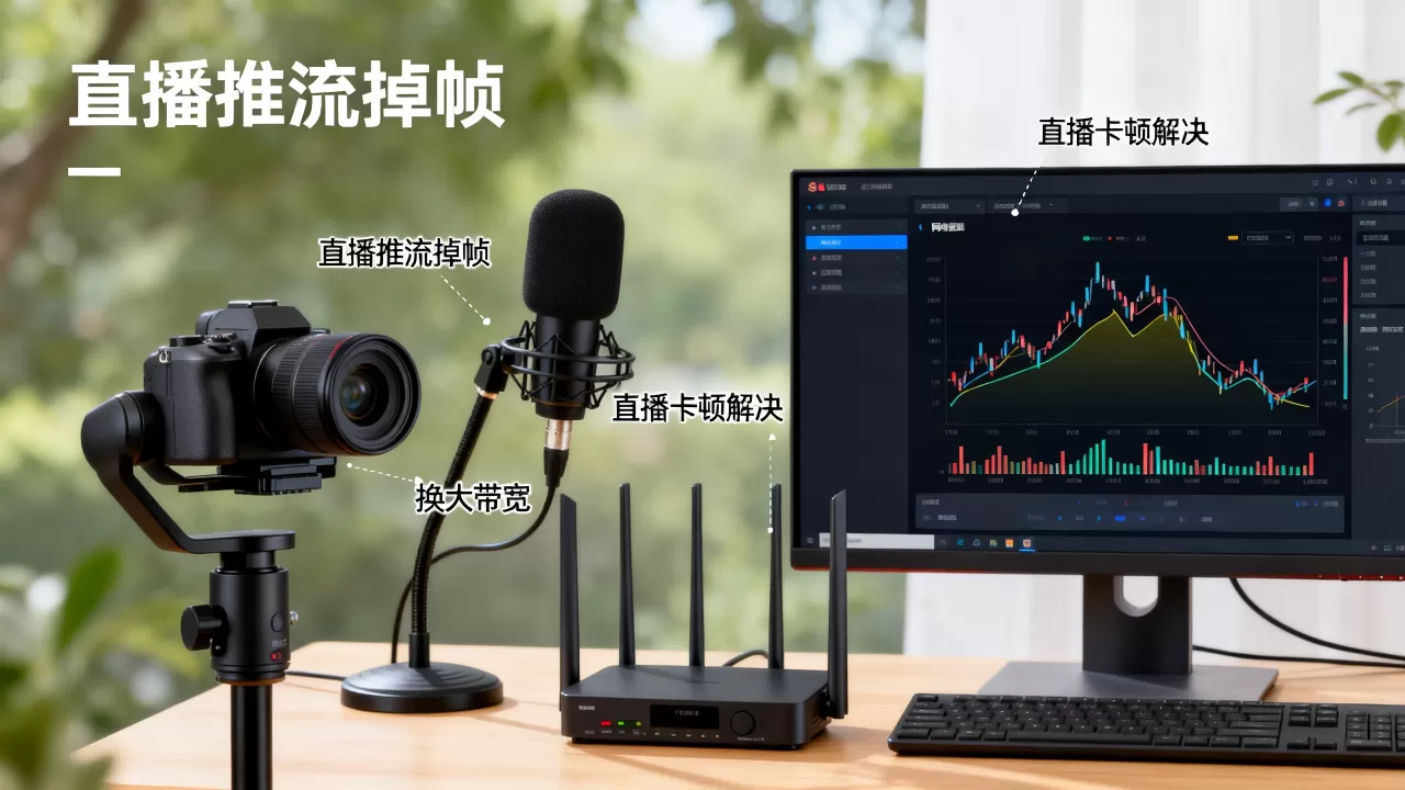南京直播推流掉帧该换大带宽吗，直播卡顿怎么解决？