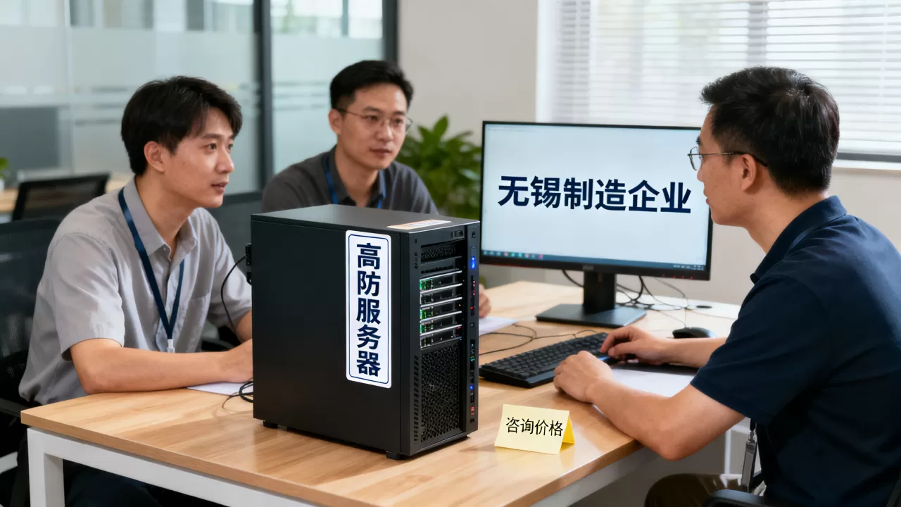 无锡制造企业租高防服务器怎么问价格，多少钱