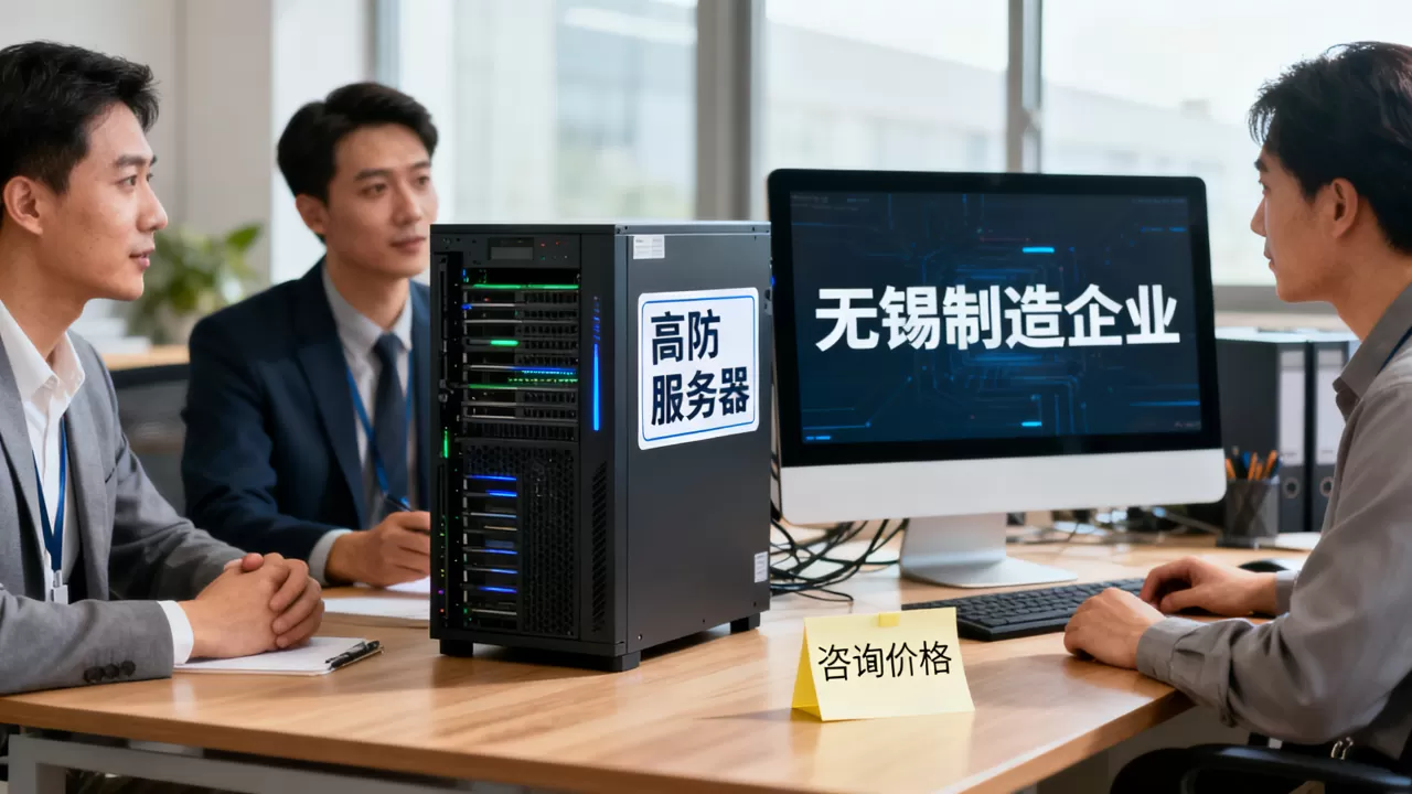 无锡制造企业租高防服务器怎么问价格，多少钱