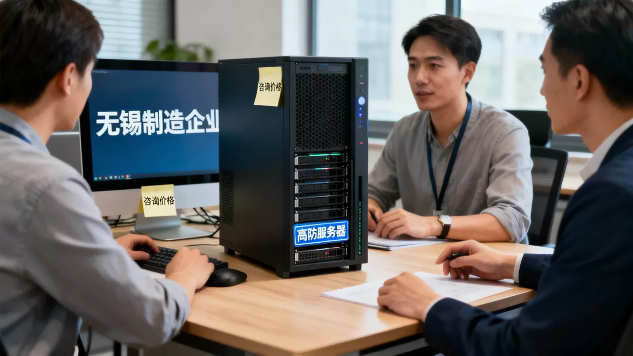 无锡制造企业租高防服务器怎么问价格，多少钱