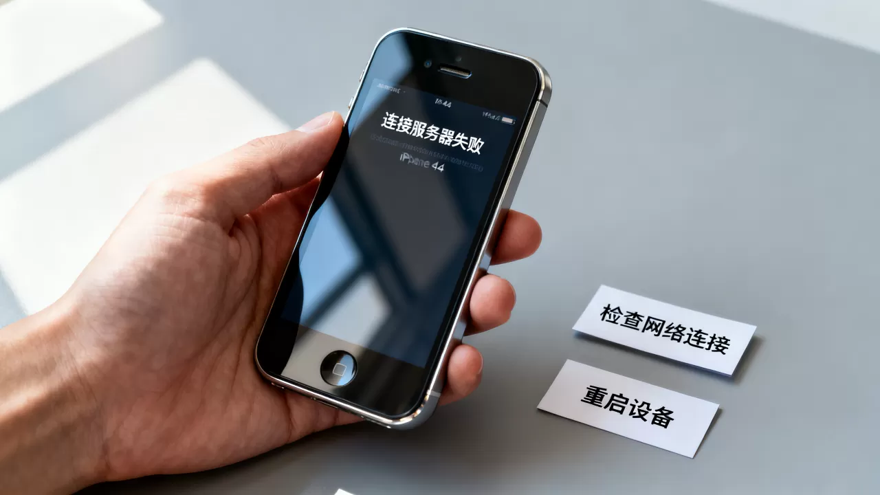 苹果4s显示连接服务器失败怎么办，怎么解决？