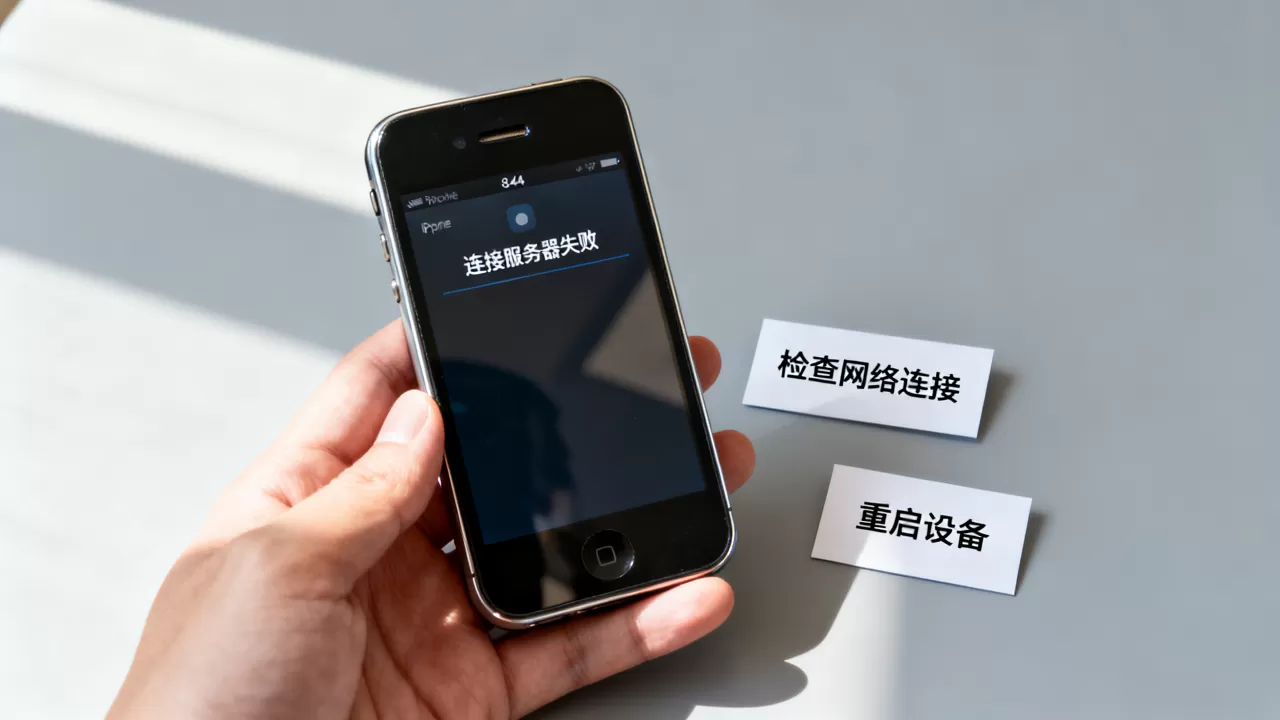 苹果4s显示连接服务器失败怎么办，怎么解决？